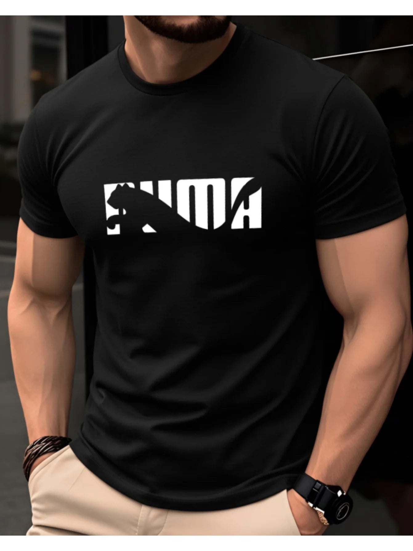 Camiseta Masculina 100% Algodão Estampada