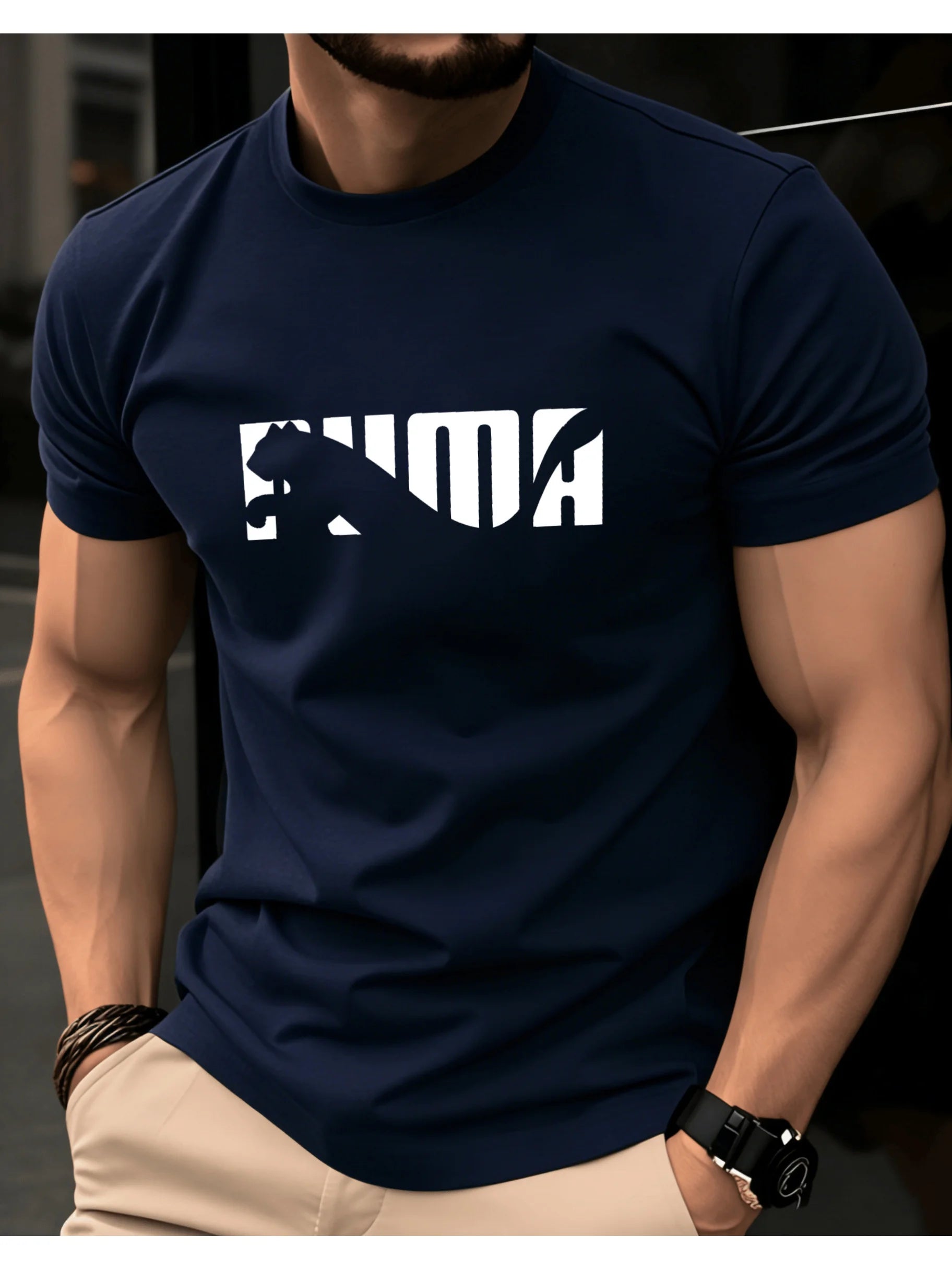 Camiseta Masculina 100% Algodão Estampada