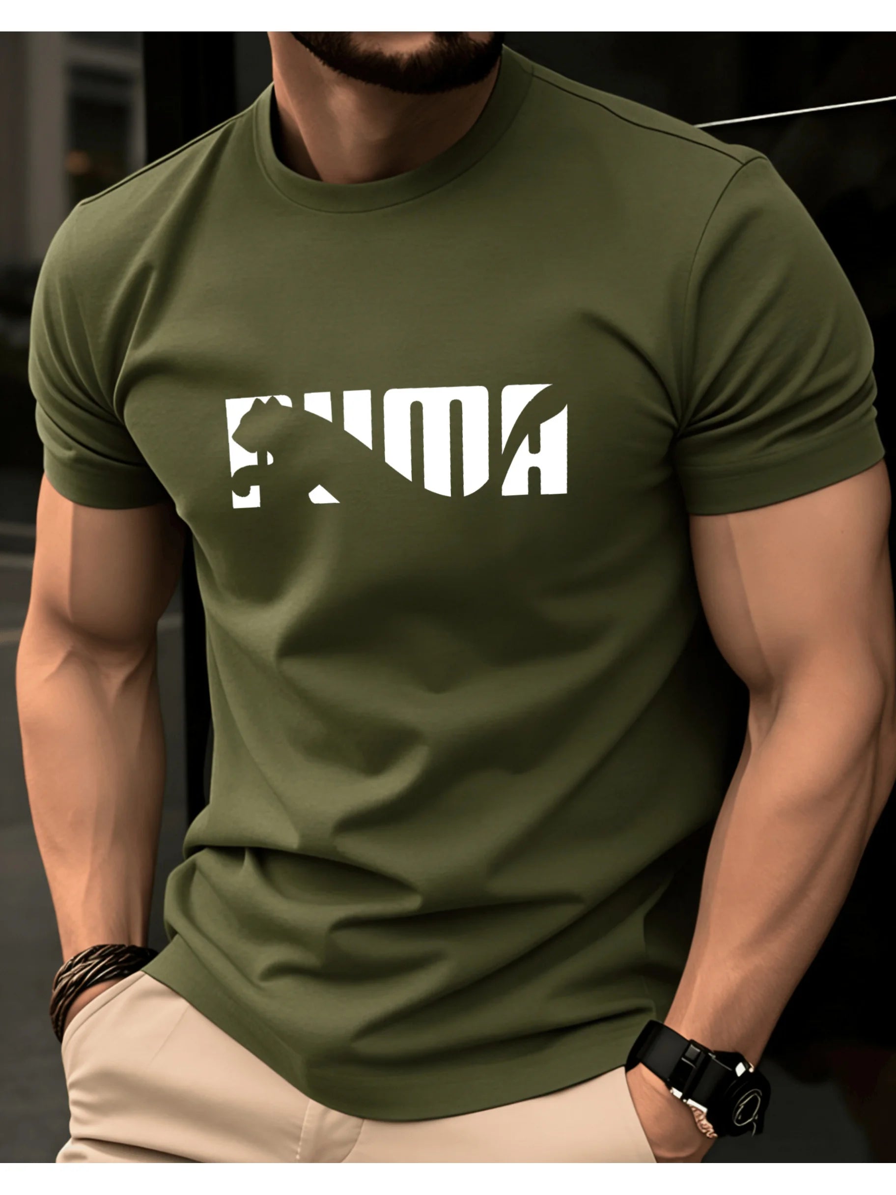 Camiseta Masculina 100% Algodão Estampada