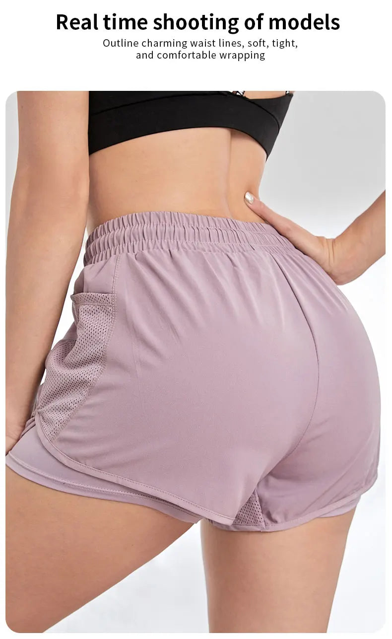 Short Feminino com Bolsos – Yoga e Corrida