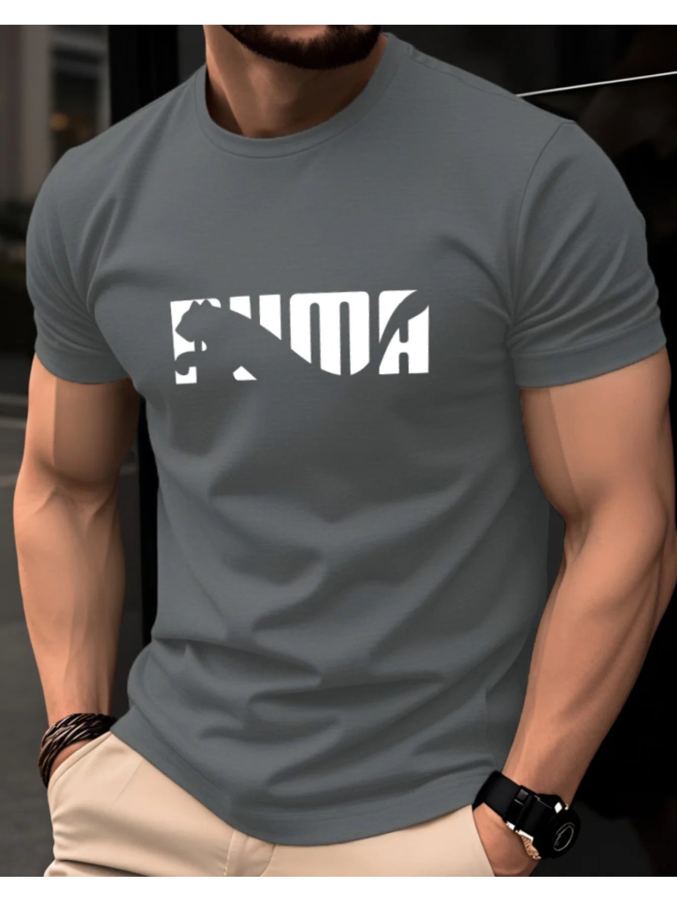 Camiseta Masculina 100% Algodão Estampada