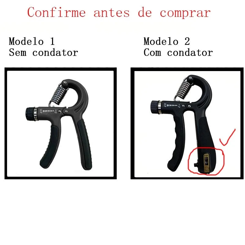 Handgrip Ajustável com Contador Digital | 5 a 60kg