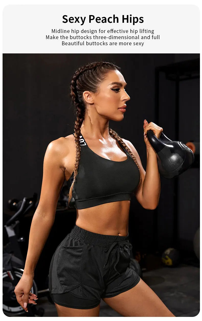 Short Feminino com Bolsos – Yoga e Corrida