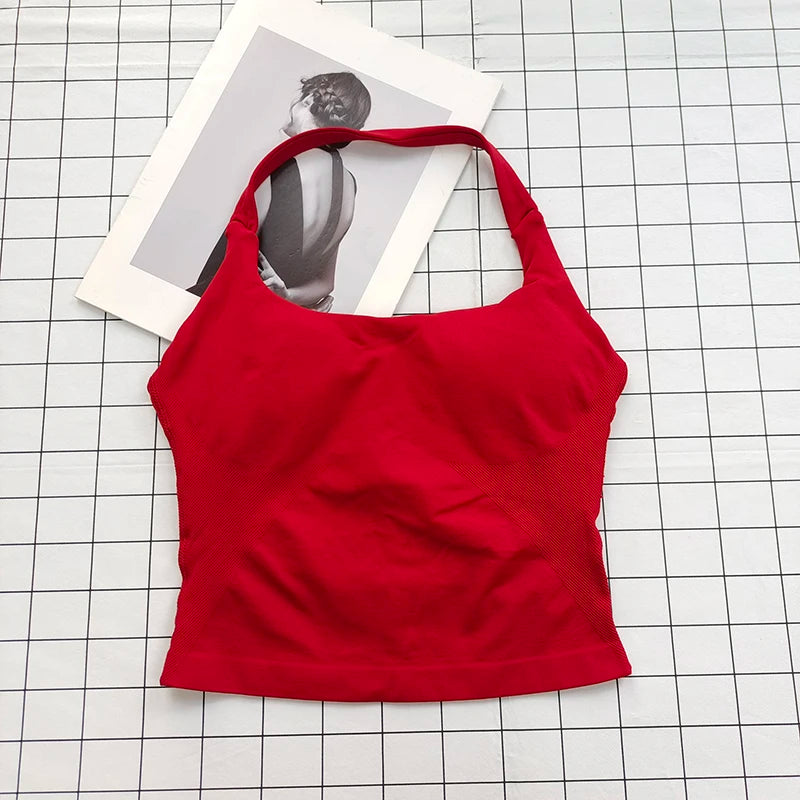 Conjunto Esportivo Feminino Cropped Halter