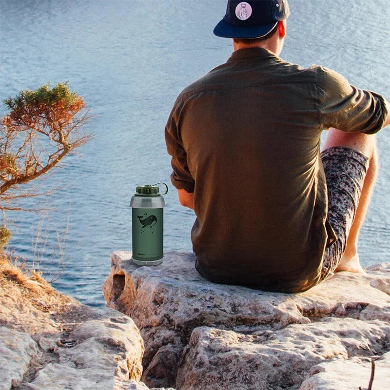 Garrafa de Água 750ml Dobrável BPA Free — Esportes e Aventura