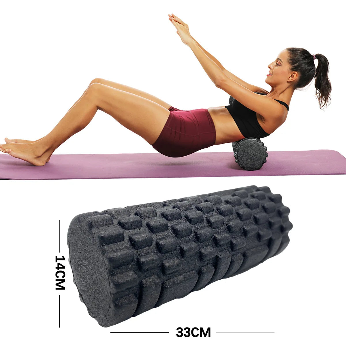 Rolo de Massagem Foam Roller Fitness
